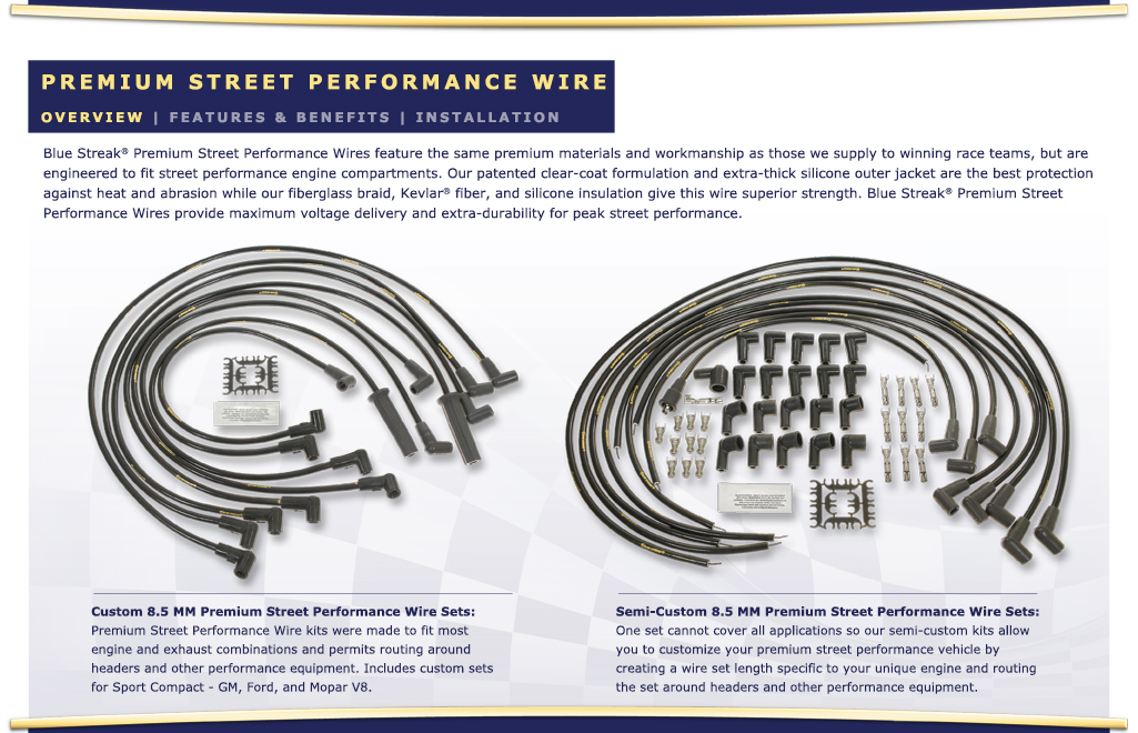 BLUE STREAK - Premium Street Performance Wire Overview